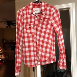Abercrombie and Fitch Plaid Button-Up